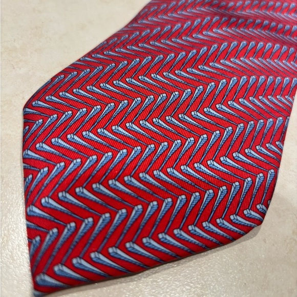 HERMÈS PARIS 100% Silk Tie, Made in France, Authentic - Picture 4 of 8